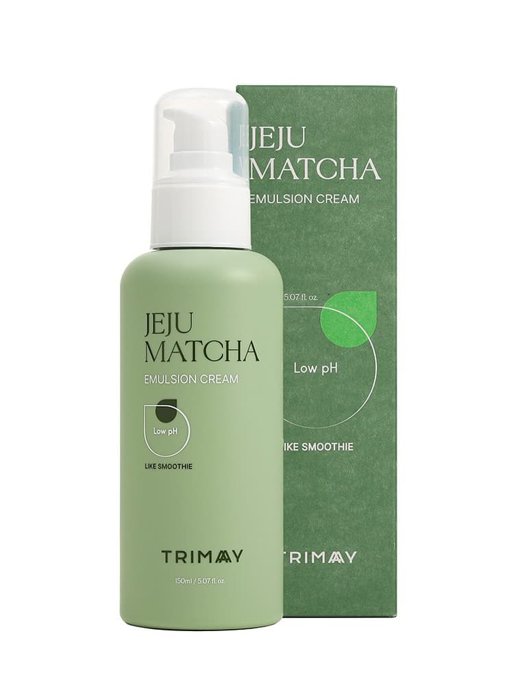 Увлажняющий и успокаивающий крем-эмульсия с экстрактом матча Jeju Matcha Low pH Soothing Emulsion Cream, 150 ml