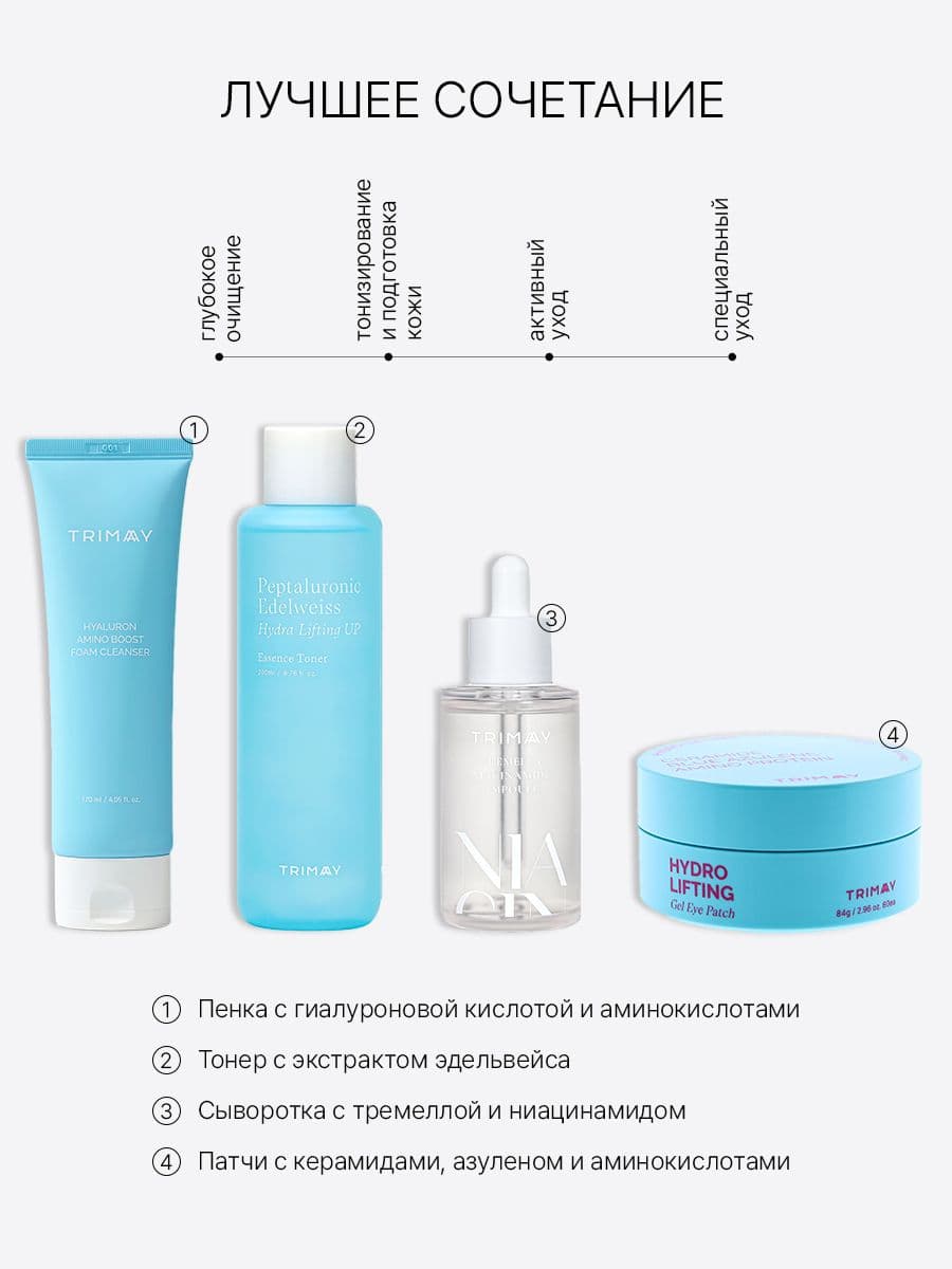 Мультифункциональные увлажняющие патчи для кожи вокруг глаз Hydro Lifting Gel Eye Patch, 60 шт. — фото 8