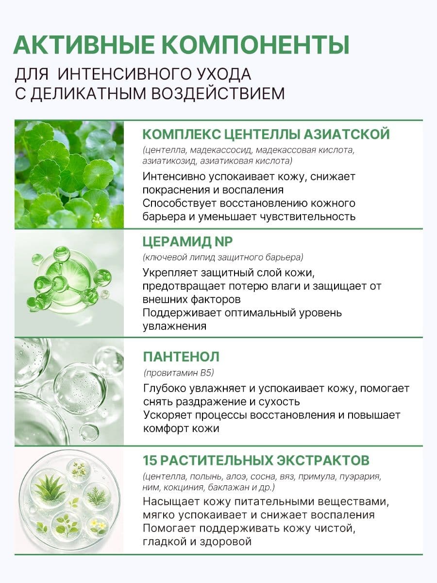 Успокаивающая ночная маска с центеллой и мадекассосидом Medicica Calming Sleeping Pack, 3г*20шт — фото 2