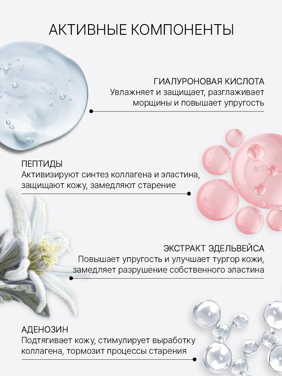 Увлажняющий тонер-эссенция с гиалуроновой кислотой Peptaluronic Edelweiss Hydra Lifting Toner, 200 мл — фото 2