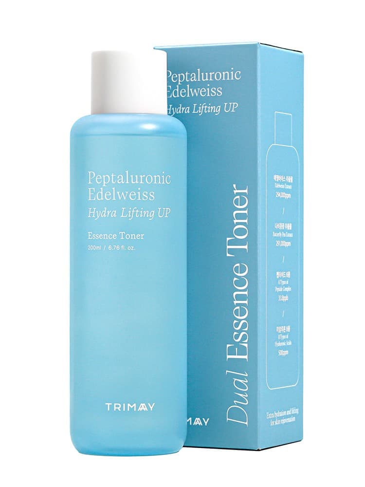 Увлажняющий тонер-эссенция с гиалуроновой кислотой Peptaluronic Edelweiss Hydra Lifting Toner, 200 мл