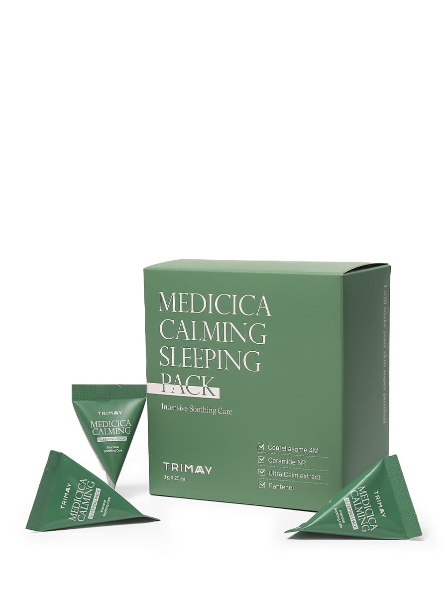 Успокаивающая ночная маска с центеллой и мадекассосидом Medicica Calming Sleeping Pack, 3г*20шт