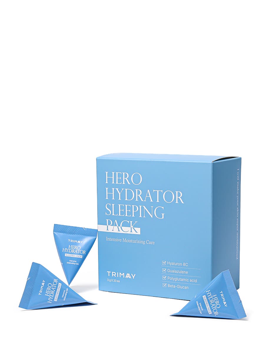 Увлажняющая ночная маска для лица с гиалуроновой кислотой Hero Hydrator Sleeping Pack, 3г*20шт